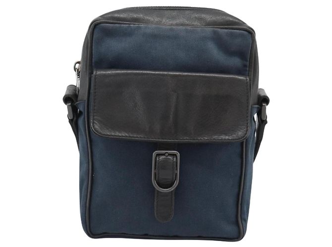Borsa a tracolla BOTTEGA VENETA Canvas Navy 113097 Auth bs35933 Blu navy - vista 13