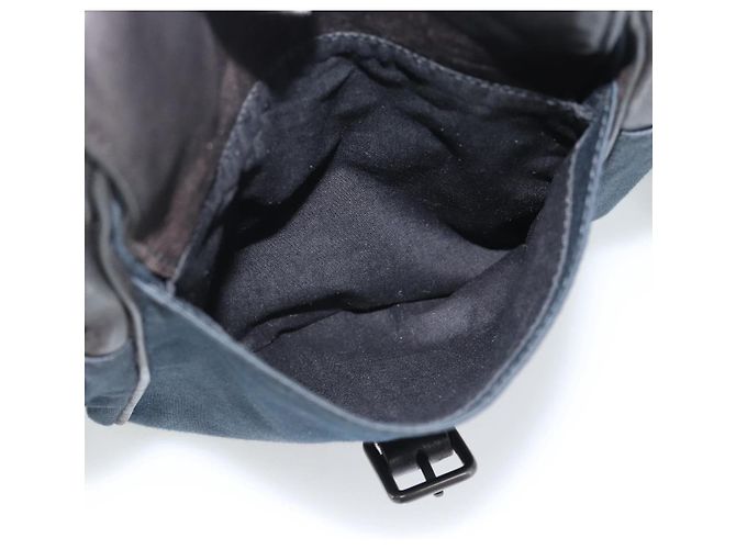 Borsa a tracolla BOTTEGA VENETA Canvas Navy 113097 Auth bs35933 Blu navy - vista 21