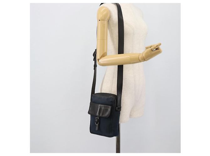 Borsa a tracolla BOTTEGA VENETA Canvas Navy 113097 Auth bs35933 Blu navy - vista 22