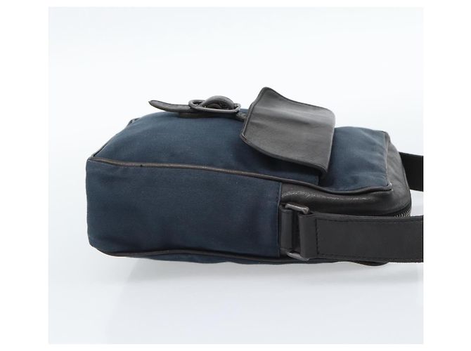 Borsa a tracolla BOTTEGA VENETA Canvas Navy 113097 Auth bs35933 Blu navy - vista 4