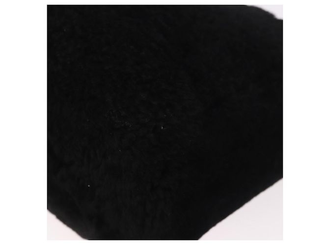 Borsa a mano BALENCIAGA in pelliccia 2way Nera Auth 189725A Nero - vista 19