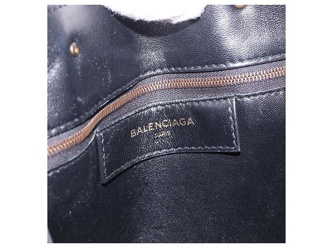 Borsa a mano BALENCIAGA in pelliccia 2way Nera Auth 189725A Nero - vista 20