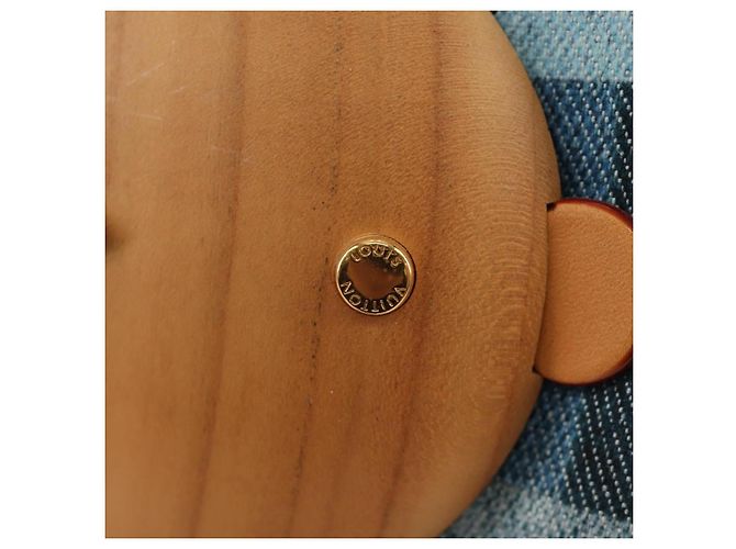 LOUIS VUITTON Monogram Denim Patchwork Vivienne Doll Blue GI0463 Auth 189263SM Bleu - vue 19