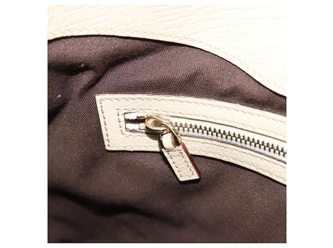Borsa a Spalla GUCCI GG Canvas Horsebit Beige 137388 Auth 189146V D'oro - vista 21