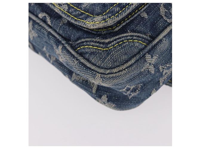LOUIS VUITTON Monogram Denim Bum Bag Body Bag Blue M95347 LV Auth 189722SAV - vista 14