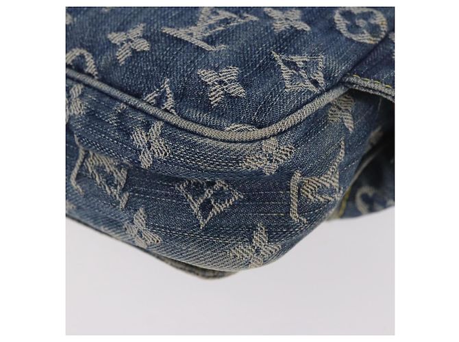 LOUIS VUITTON Monogram Denim Bum Bag Body Bag Blue M95347 LV Auth 189722SAV - vista 16