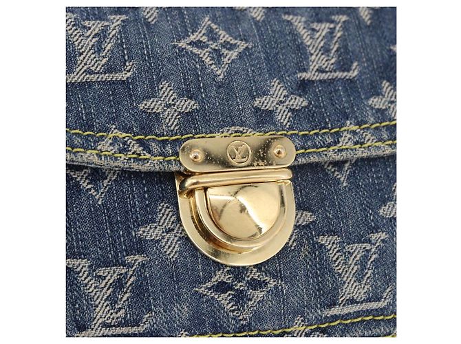 LOUIS VUITTON Monogram Denim Bum Bag Body Bag Blue M95347 LV Auth 189722SAV - vista 17