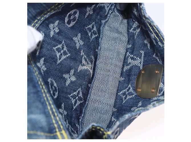 LOUIS VUITTON Monogram Denim Bum Bag Body Bag Blue M95347 LV Auth 189722SAV - vista 23