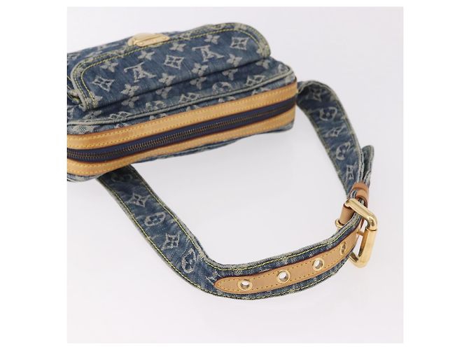 LOUIS VUITTON Monogram Denim Bum Bag Body Bag Blue M95347 LV Auth 189722SAV - vista 7