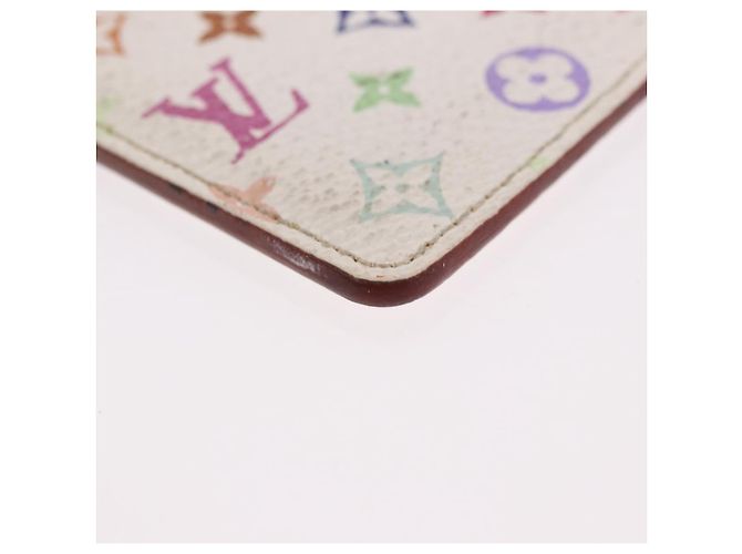 LOUIS VUITTON Monogram Multicolor Etui Hand Mirror White M92651 LV Auth 189513 Weiß - Ansicht 14