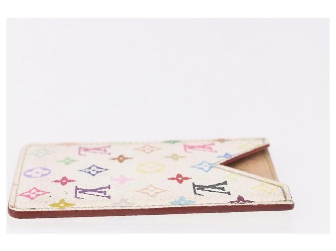 LOUIS VUITTON Monogram Multicolor Etui Hand Mirror White M92651 LV Auth 189513 Weiß - Ansicht 3
