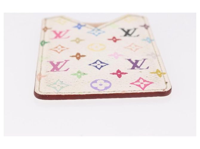 LOUIS VUITTON Monogram Multicolor Etui Hand Mirror White M92651 LV Auth 189513 Weiß - Ansicht 6