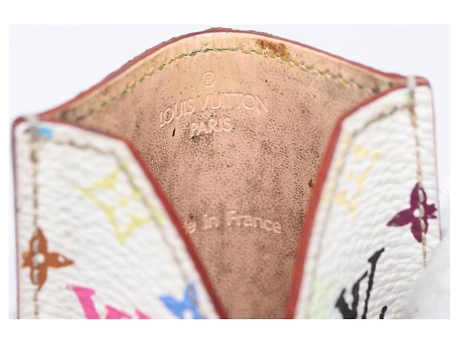 LOUIS VUITTON Monogram Multicolor Etui Hand Mirror White M92651 LV Auth 189513 Weiß - Ansicht 7