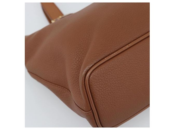 Borsa Burberry in pelle marrone oro Auth ep15041A D'oro - vista 14