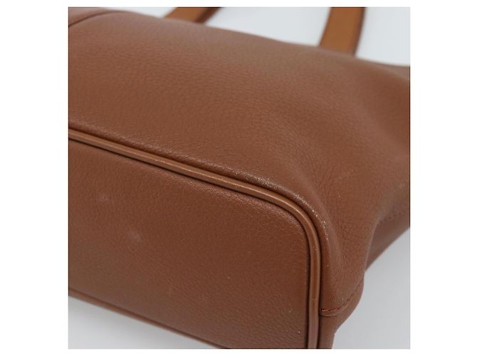 Borsa Burberry in pelle marrone oro Auth ep15041A D'oro - vista 15