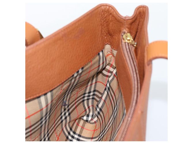 Borsa Burberry in pelle marrone oro Auth ep15041A D'oro - vista 17