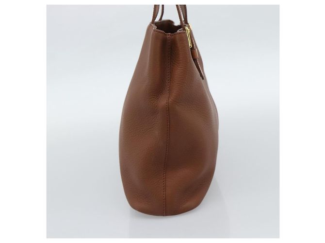 Borsa Burberry in pelle marrone oro Auth ep15041A D'oro - vista 3