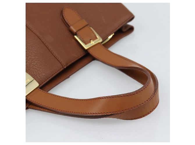 Borsa Burberry in pelle marrone oro Auth ep15041A D'oro - vista 7