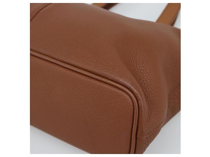 Borsa Burberry in pelle marrone oro Auth ep15041A D'oro - vista 9