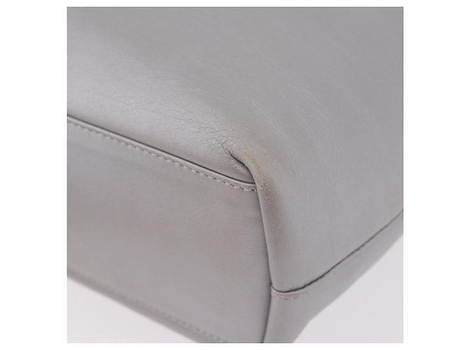 Borsa Christian Dior Maris Pearl in pelle argento Auth bs35918A - vista 17