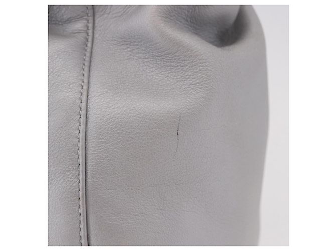 Borsa Christian Dior Maris Pearl in pelle argento Auth bs35918A - vista 4