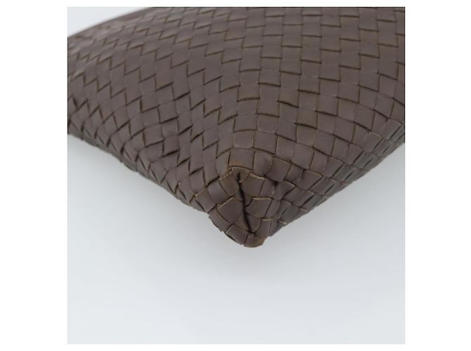 BORSA A SPALLA BOTTEGA VENETA INTRECCIATO Marrone Oro 179330 Auth 189814A D'oro - vista 14