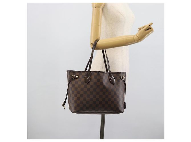 LOUIS VUITTON Damier Ebene Neverfull PM Tote Bag N51109 LV Auth ep15024 - vista 21