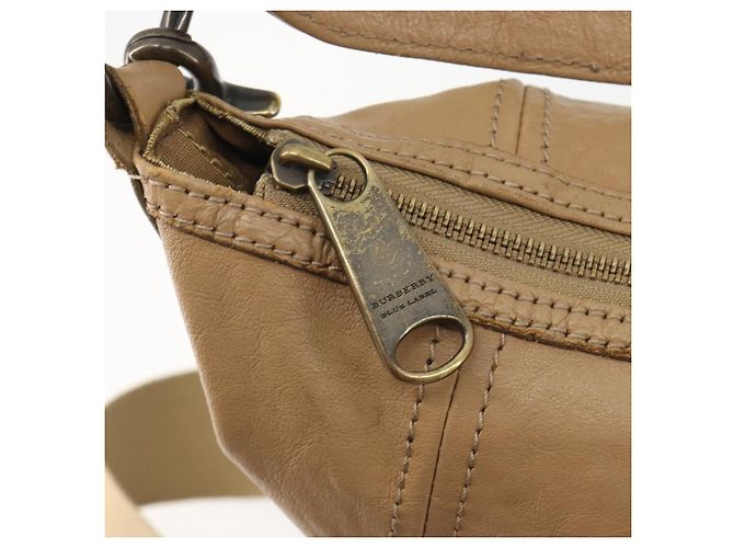 Borsa a Spalla BURBERRY Blue Label in Pelle 2way Beige Auth 188582 - vista 10
