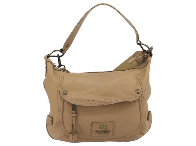 Borsa a Spalla BURBERRY Blue Label in Pelle 2way Beige Auth 188582 - vista 13