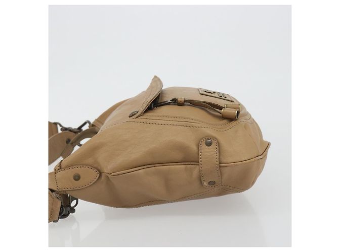 Borsa a Spalla BURBERRY Blue Label in Pelle 2way Beige Auth 188582 - vista 4