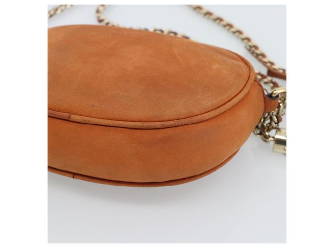 GUCCI Mini Soho Chain Shoulder Bag Pelle Marrone Oro 353965 Auth ka5070 - vista 16