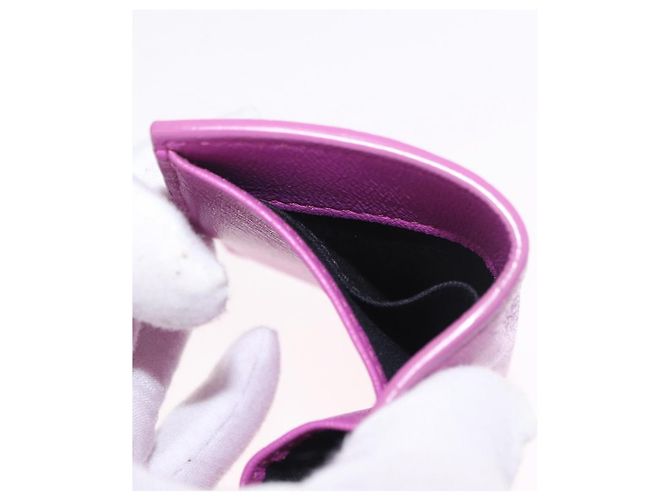 Portafoglio compatto BALENCIAGA in pelle rosa argento 558208 Auth 189571M - vista 20