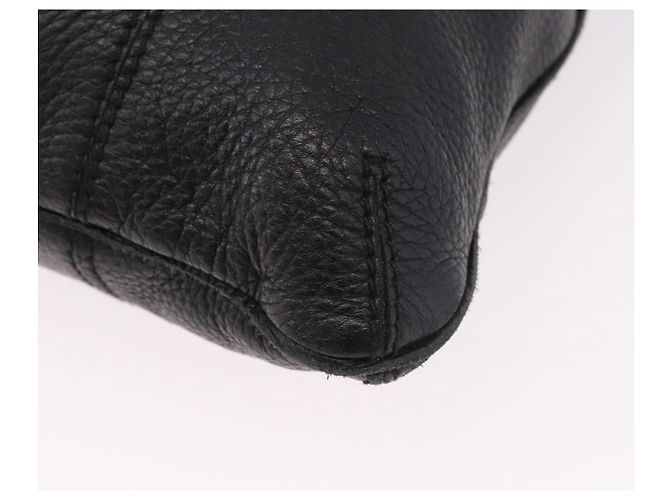 Borsa BOTTEGA VENETA Outlet in pelle nera 115778 Auth bs35781 Nero - vista 14