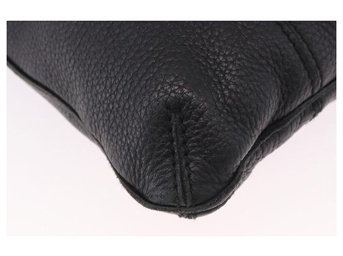 Borsa BOTTEGA VENETA Outlet in pelle nera 115778 Auth bs35781 Nero - vista 15