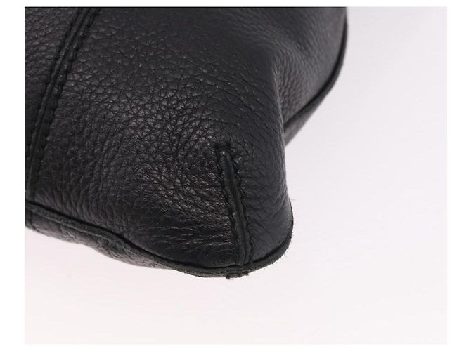 Borsa BOTTEGA VENETA Outlet in pelle nera 115778 Auth bs35781 Nero - vista 16
