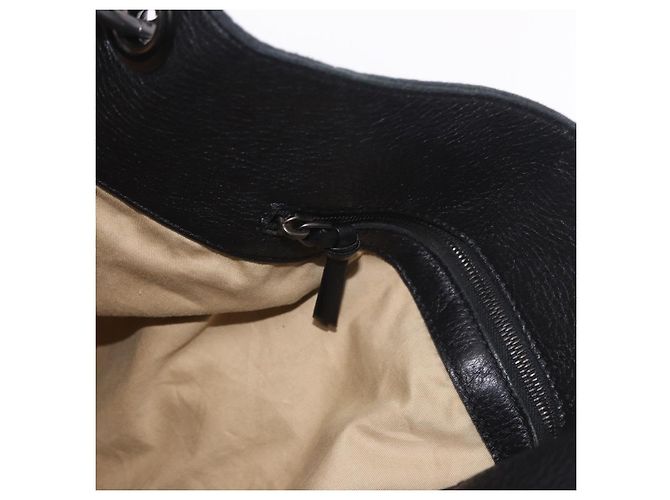 Borsa BOTTEGA VENETA Outlet in pelle nera 115778 Auth bs35781 Nero - vista 20
