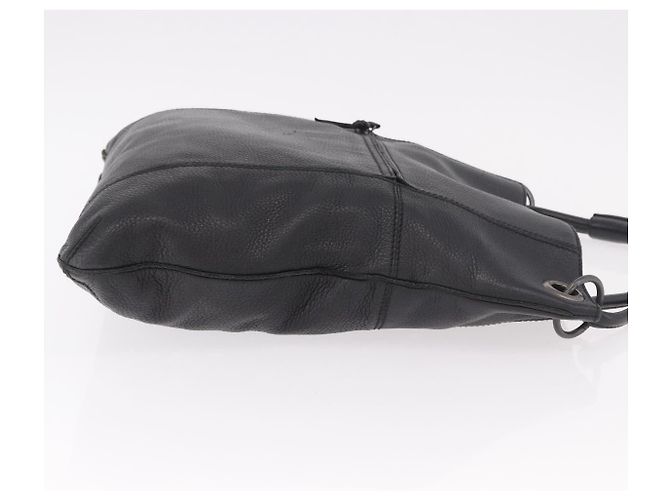 Borsa BOTTEGA VENETA Outlet in pelle nera 115778 Auth bs35781 Nero - vista 3