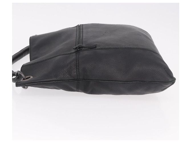 Borsa BOTTEGA VENETA Outlet in pelle nera 115778 Auth bs35781 Nero - vista 4