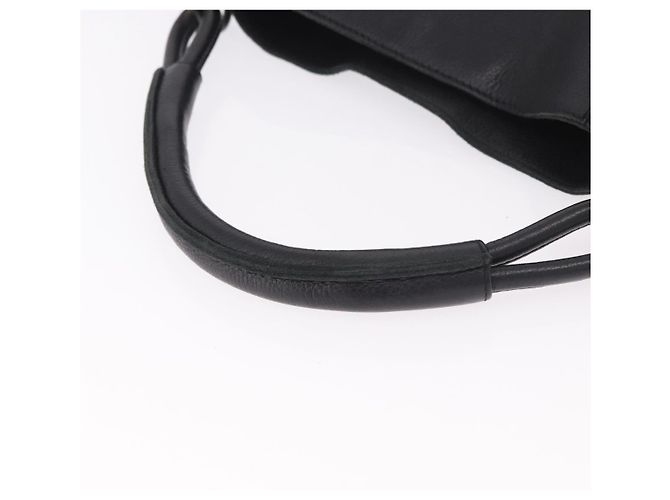 Borsa BOTTEGA VENETA Outlet in pelle nera 115778 Auth bs35781 Nero - vista 7