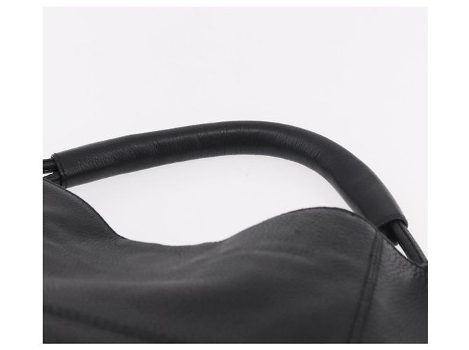 Borsa BOTTEGA VENETA Outlet in pelle nera 115778 Auth bs35781 Nero - vista 8
