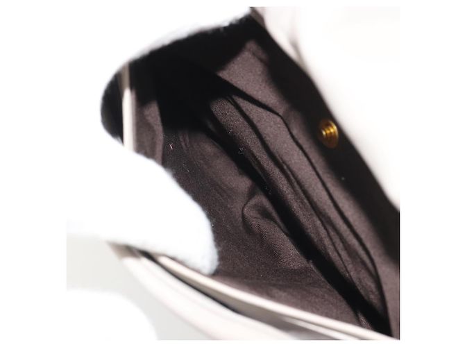 Borsa a Spalla con Catena Miu Miu in Pelle Grigio Oro Auth BA13736V Marrone D'oro - vista 23