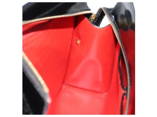 Céline Borsa Tote CELINE in vernice nero e oro Auth bs35949 D'oro - vista 18