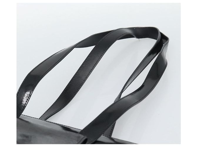 Céline Borsa Tote CELINE in vernice nero e oro Auth bs35949 D'oro - vista 8