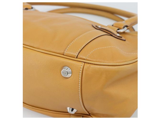 Borsa Christian Dior in pelle beige argento Auth 189896A - vista 15