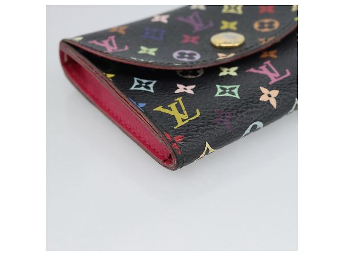 LOUIS VUITTON Multicolor Envelope Carte de Visite Case Black M66561 Auth 189659 - view 14