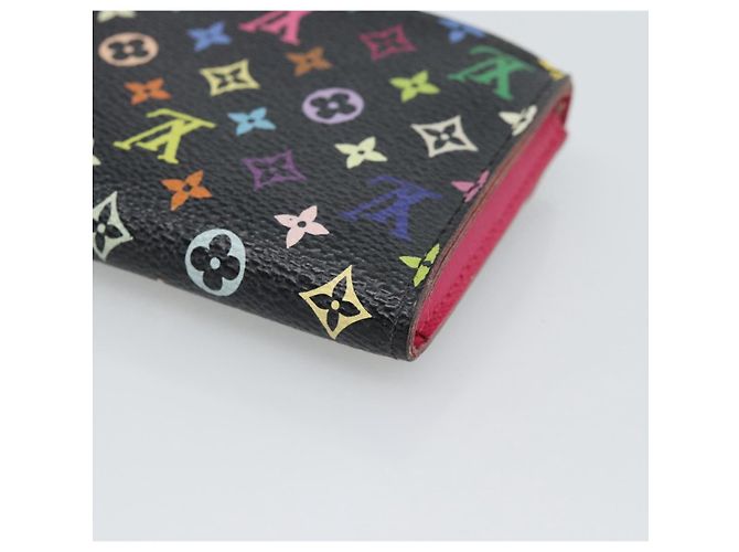 LOUIS VUITTON Multicolor Envelope Carte de Visite Case Black M66561 Auth 189659 - view 15