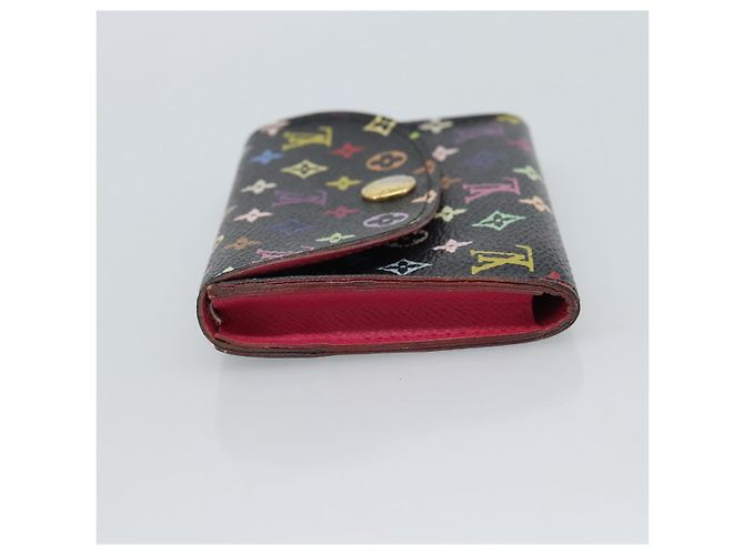 LOUIS VUITTON Multicolor Envelope Carte de Visite Case Black M66561 Auth 189659 - view 3