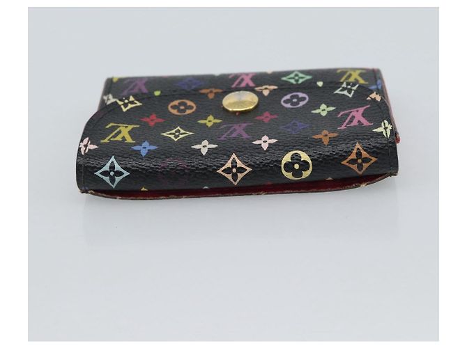 LOUIS VUITTON Multicolor Envelope Carte de Visite Case Black M66561 Auth 189659 - view 5