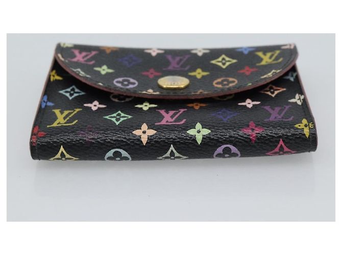 LOUIS VUITTON Multicolor Envelope Carte de Visite Case Black M66561 Auth 189659 - view 6