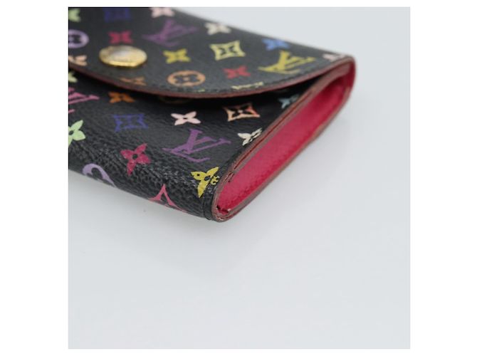 LOUIS VUITTON Multicolor Envelope Carte de Visite Case Black M66561 Auth 189659 - view 7